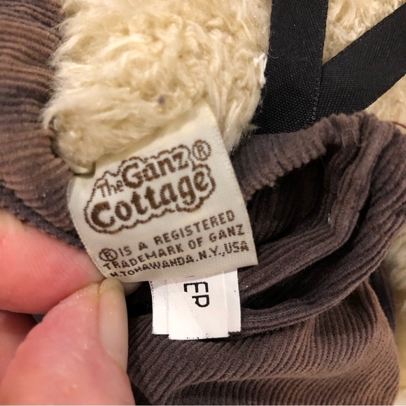 The Ganz Cottage by Lorraine bear plush hat suspenders  2002 EUC - Picture 7 of 8